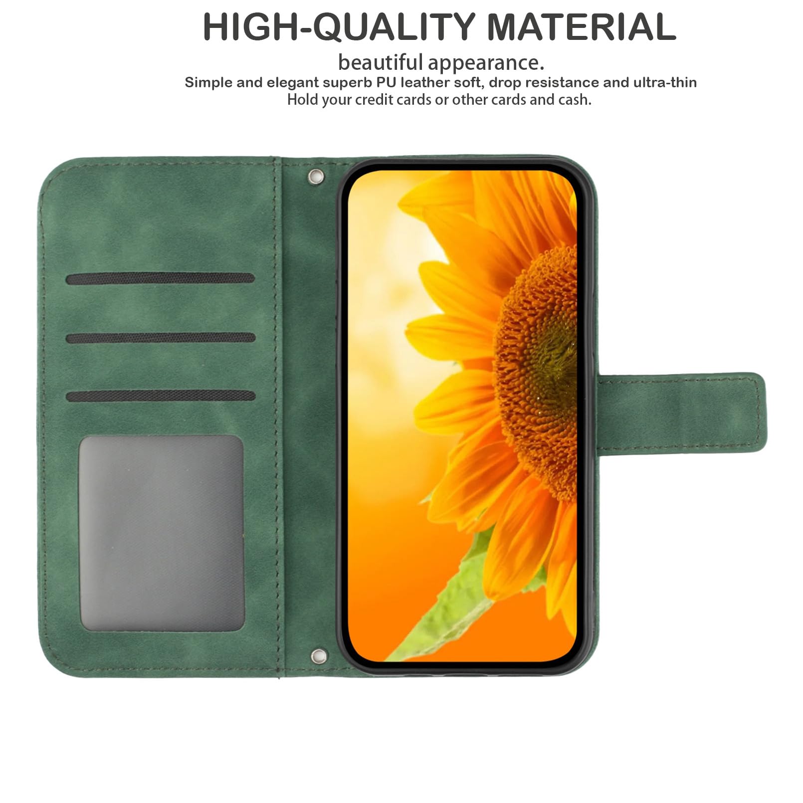Custodia A Libro Floreale Per Motorola Edge 60 Neo, Edge 50 Neo E ThinkPhone 25 – Con Portacarte, Antiurto E Supporto - 3