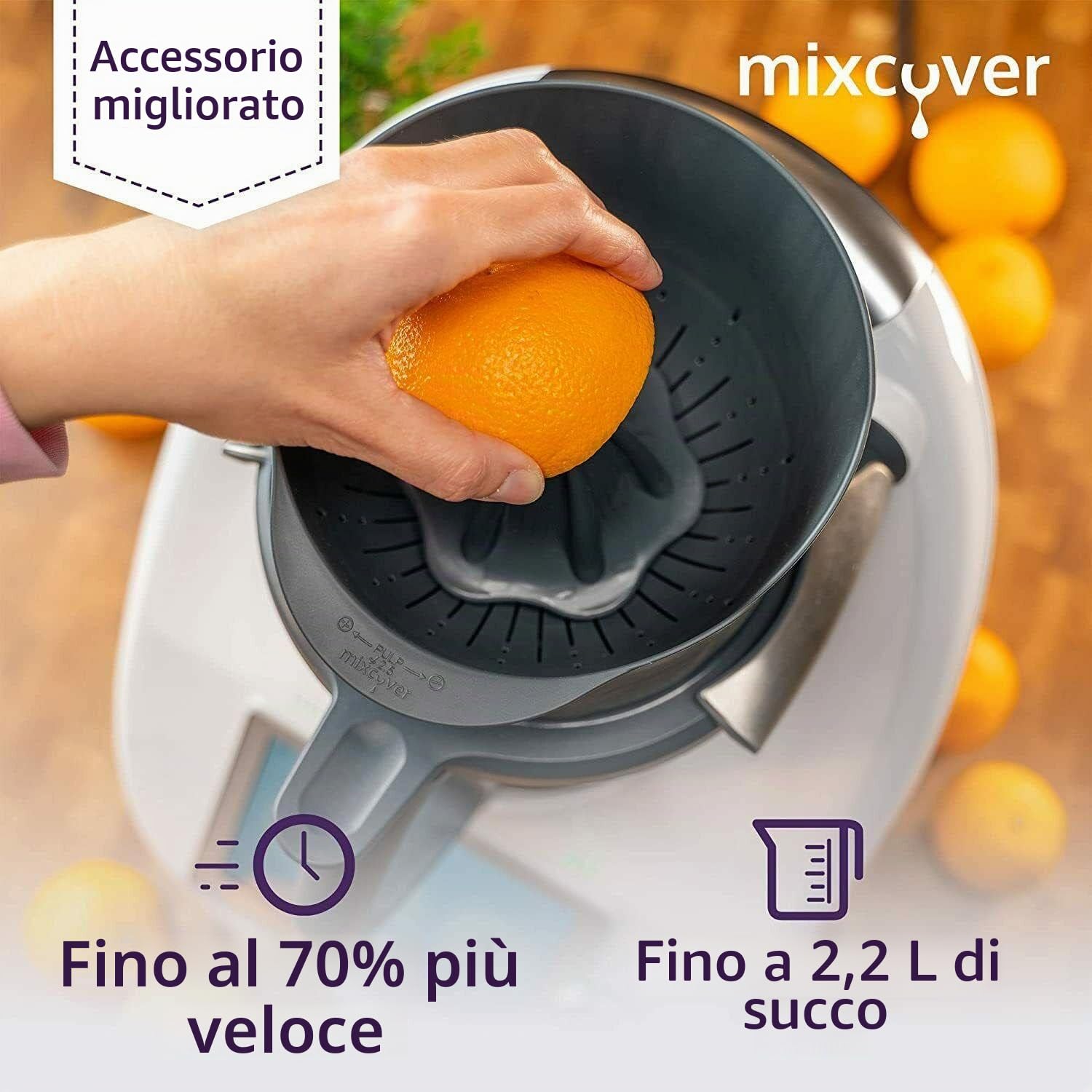mixcover Spremiagrumi Centrifuga per Bimby TM6 TM5 Accessori Accessori per centrifuga, Accessori per Bimby