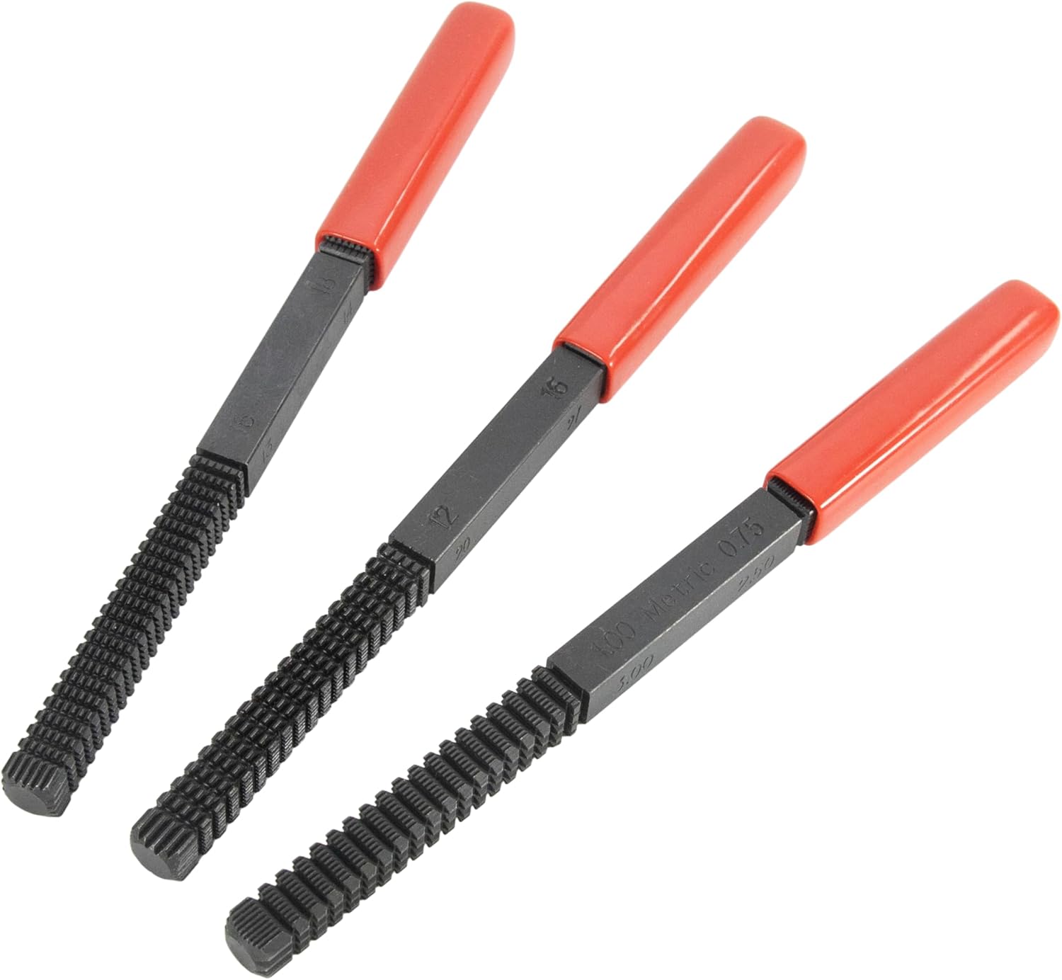 HFS(R)4PCS Thread Restoring Thread Repair File Set - High Carbon Steel Thread Repair Tool for Metric Threads (G Thread-4PC)
