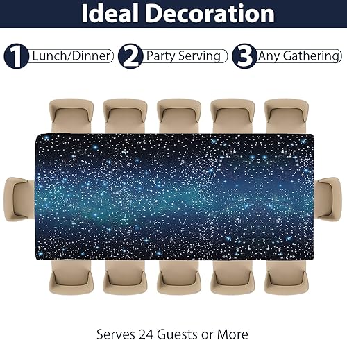 Miniatura 4 de Galaxy Party Supplies sirve 24 platos de papel para fiesta de noche estrellada, servilletas, temática espacial, juego de vajilla para niños, fiesta