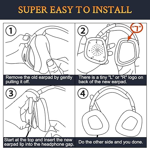 Miniatura 6 de SOULWIT Almohadillas de repuesto de gel refrescante para auriculares Corsair VoidVoid ProVoid EliteSurround RGB USB con cable e inalámbrico,