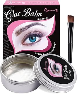 Beauty7 Lash Lift Balm Perm Lash Lift Glue Eyelash Lifting Adhesive Gel Strong Viscosity Fast Drying 2 in 1 Glue Balm for Lash Lift Kit & Brow Lamination 15g