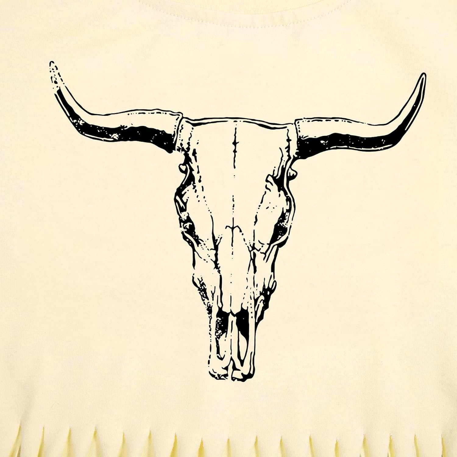 Girls Western Fringe Shirt Long Live Cowgirls Country Rodeo Shirts Kids Cow Skull Graphic Tees Tassel Fringe Tops - Image 6