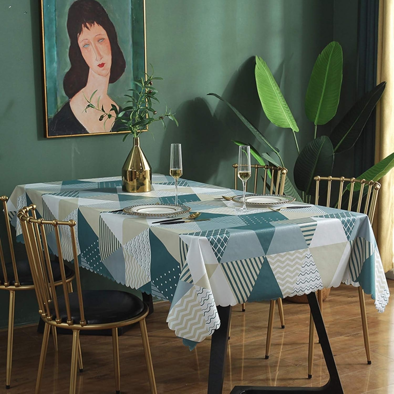 テーブルクロス おしゃれ 幾何柄 北欧 人気 テーブルカバー 汚れ防止 防塵 チェック柄 カラー 耐久性 食卓カバー テーブルマット