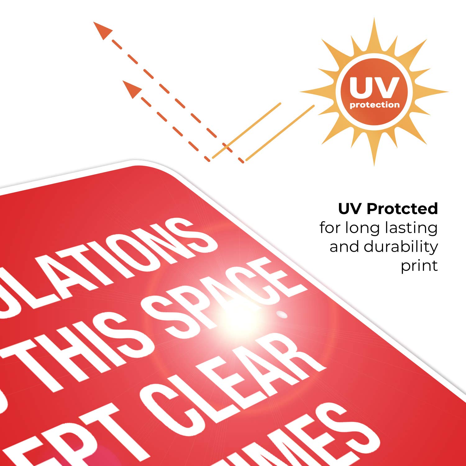 Fire Regulations Demand This Space Be Kept Clear at All Times Sign, Fire Safety Sign, 18x24 Inches, Rust Free .063 Aluminum, Fade Resistant, Indoor/Outdoor Use, Made in USA