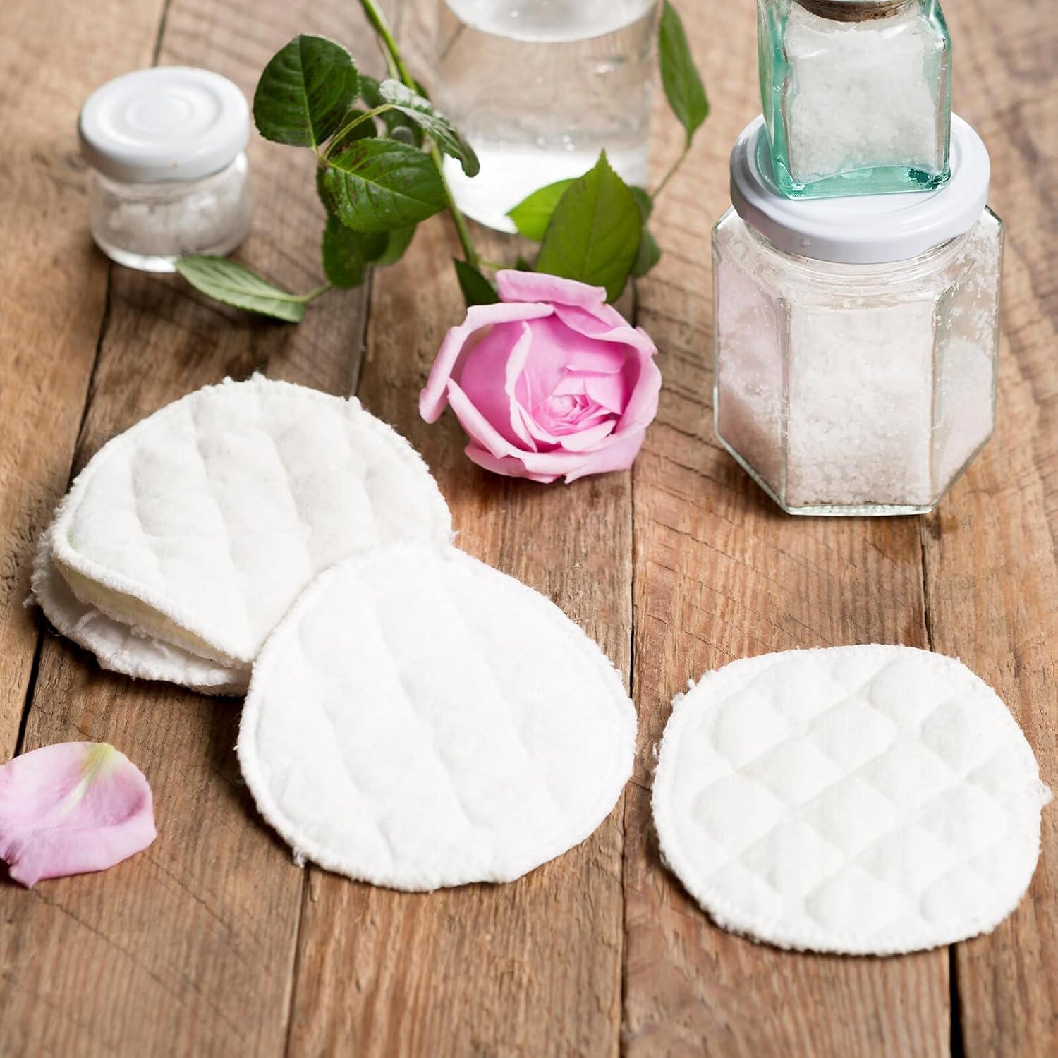 12pcs Reusable Washable Breast Pads for Nursing Moms Thick Absorbent Cotton Nursing Mats with Contoured Cup Shape and Breathable Eco-Friendly Material Postpartum Essentials