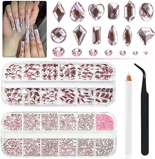 3080 Piezas Diamantes de Imitación Rosas para...