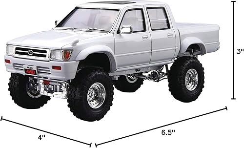 Miniatura 8 de Aoshima Toyota LN107 Hilux Pickup Double Cab Lift Up '94 124 Escala Modelo Kit