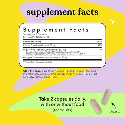 Miniatura 5 de Lemme Purr Probióticos vaginales para mujeres, promueve el equilibrio del pH, el olor vaginal saludable y la salud del tracto urinario con mezcla de