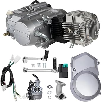 Motorcycle 125 cc Dirt Bike Engine Kit 4-Stroke Engine Engine Air Cooled Manual Single Cylinder Four Stroke Clutch for Dirt Bike Motorcycle CRF50 XR50 CRF70 XR70 Z50 CDI Ignition System
