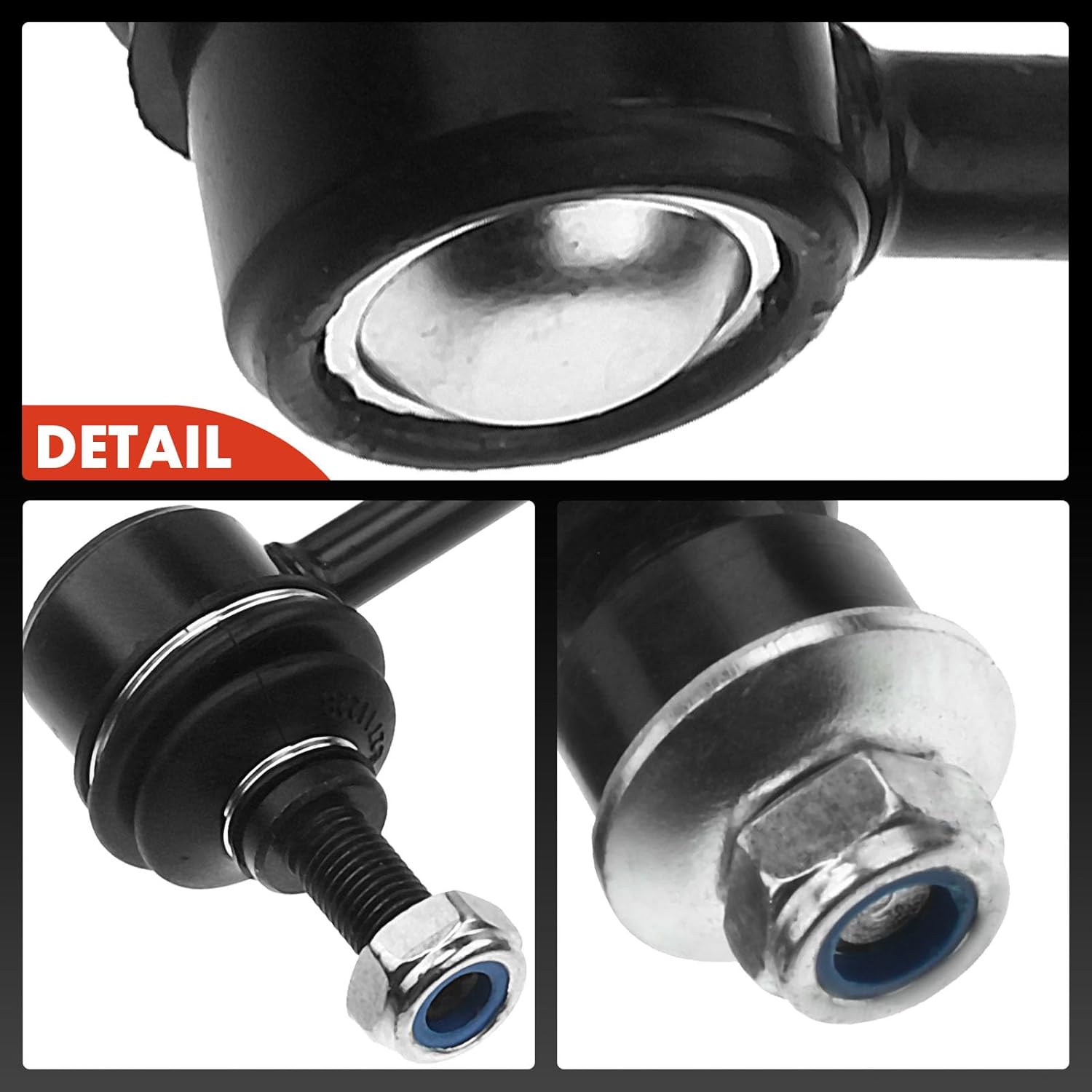 A-Premium Set of 4, Front & Rear Sway Bar Links Kit Stabilizer Bar Links, Compatible with Ford Focus 2000-2011