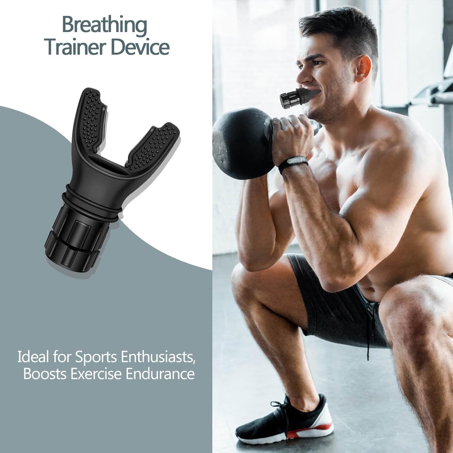 SYCTAX Breath Training Equipment | Breathing Trainer to Enhance Lung Capacity Exerciser Deivce | Portable Easy to Carry : Amazon.in: Health & Personal Care