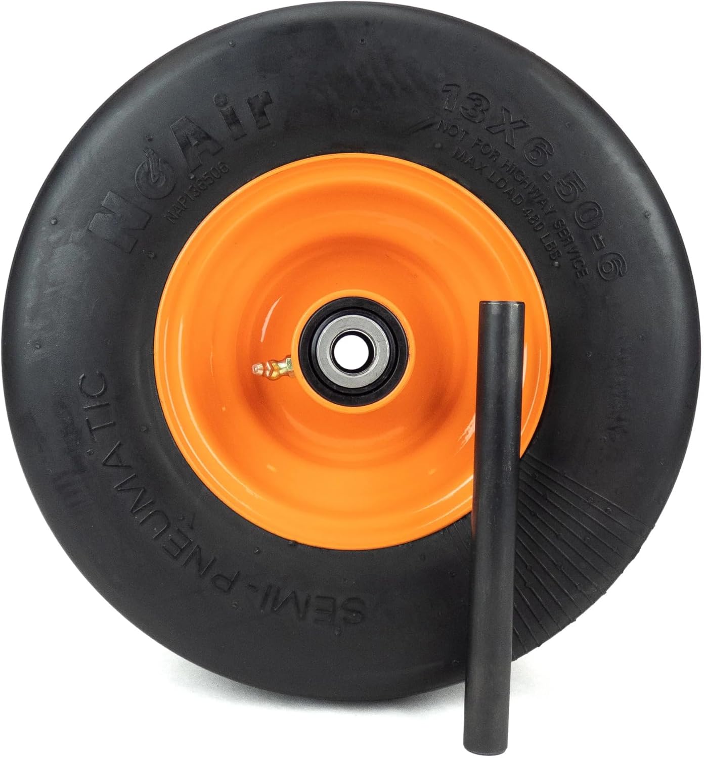 NoAir® (1 Flat Free Tire Assembly 13x6.50-6 Fits Scag Turf Tiger 482504 483050 9278