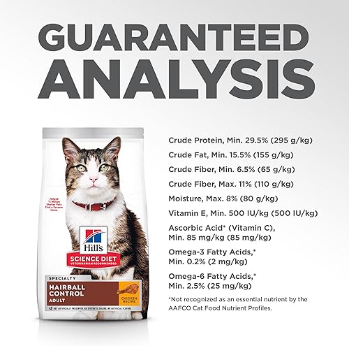 Miniatura 10 de Alimento seco para gatos Hill's Science, control de las bolas de pelo