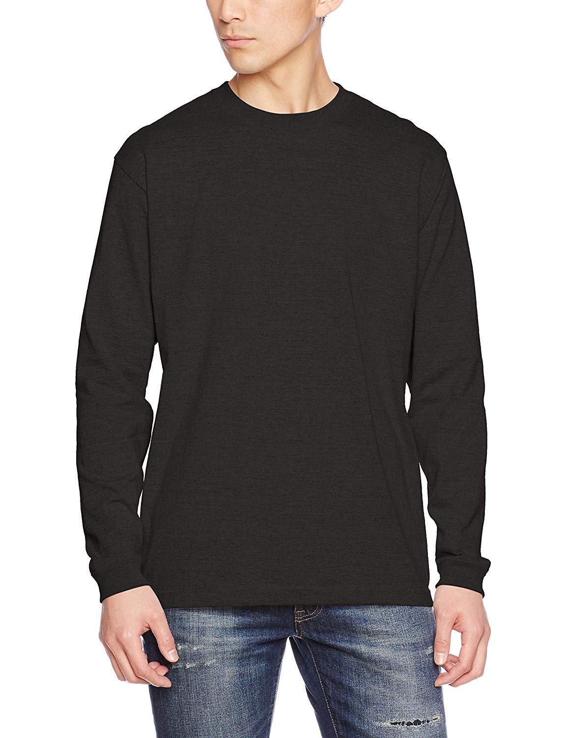 5.6oz ロングスリーブTシャツ (1.6インチリブ) 501101 SUMI…