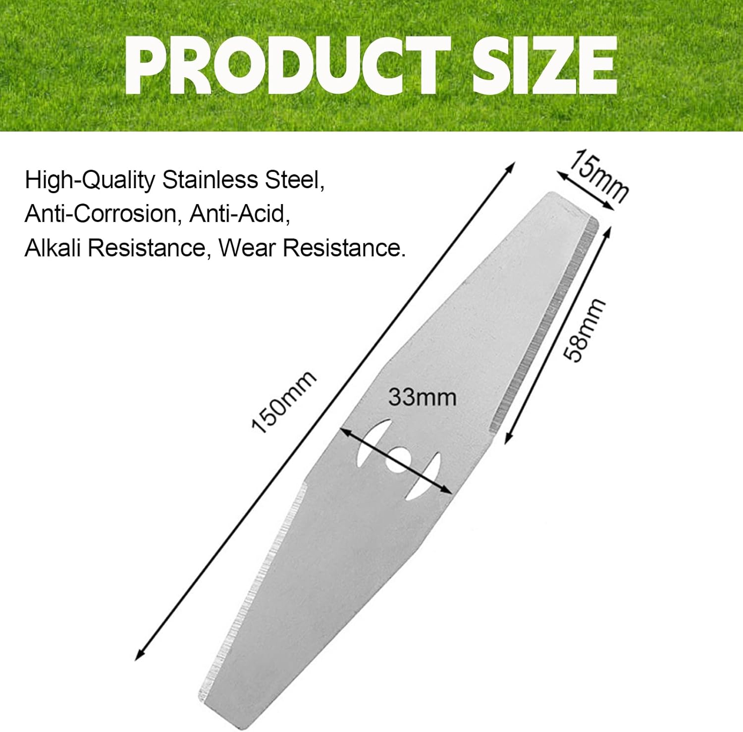 Weed Eater Wacker Replacement Blades, Trimmer Blades for Universal Replacement, Weed Eater Blade Grass Cutter Circular Saw Blade, String Trimmer Blade Heads