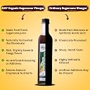 Rav Organics Certified Organic Sugarcane Vinegar 500ml (6 Years Aged) | 100% Naturally Fermented, Unfiltered & Unpasteurized | Raw Real Pure Organic | No Artificial Additives | Traditional Indian Ganne Ka Sirka | Glass bottle | 50+ Years Traditional Recipe gallery image