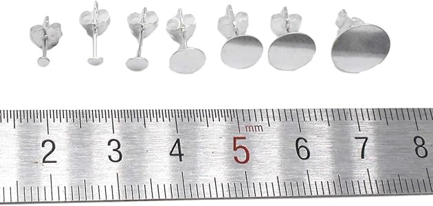 Orecchino a cerchio rotondo in argento sterling, orecchino a cerchio in argento 925, orecchino a cerchio con gancio, orecchino a cerchio, componente per orecchino, orecchini a cerchio - Italia