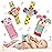 Infant Rattle Socks Toys 0 to 12 Months, Baby Wrist Rattle Foot Finder Socks Set, Birthday Holiday Present for Newborn Boy Girl 0/3/4/6/7/8/9/12/18 Months Kids Toddler, Gift Box Package (4A)