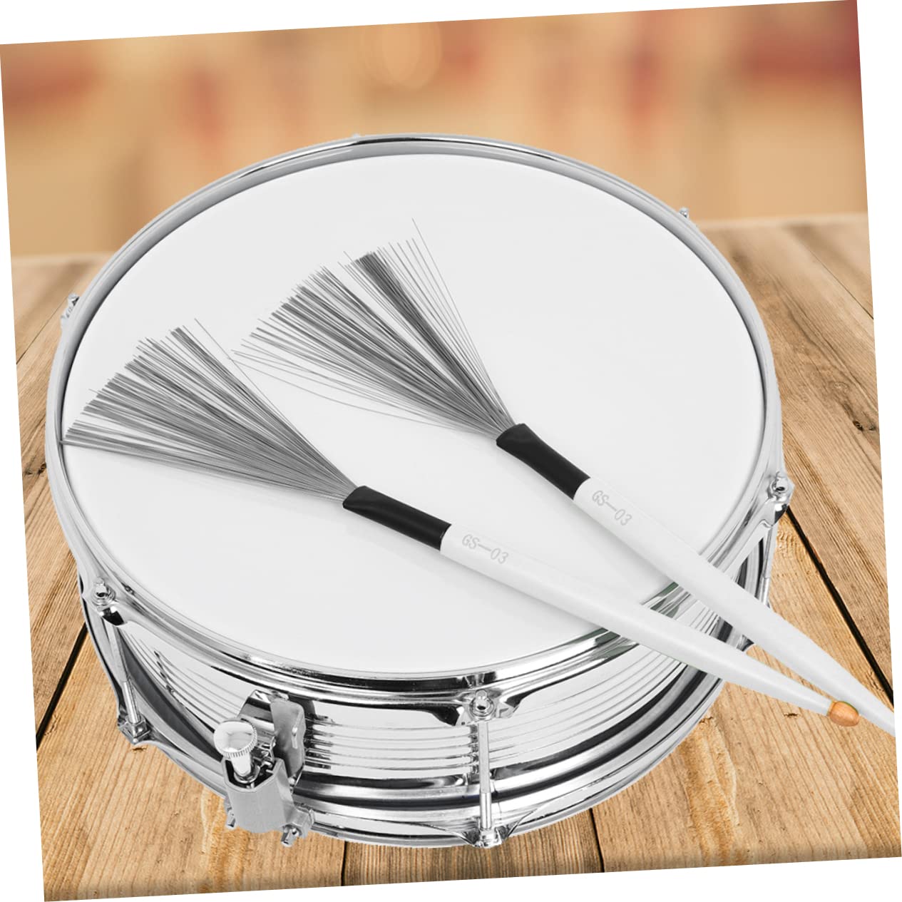 Abaodam 3paia Bacchette Per Batteria Jazz Acciaio Carbonio Con Manico Antiscivolo Per Strumenti Percussivi Per Musicisti e Appassionati Di Jazz