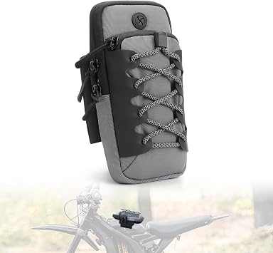 LKV Dirt Bike Bag for Surron,Front Battery Frame Bag for Ebike Surron Light Bee Talaria Tuttio Soleil 01 Yozma IN10 Eride Pro,Surron Accessories Grey