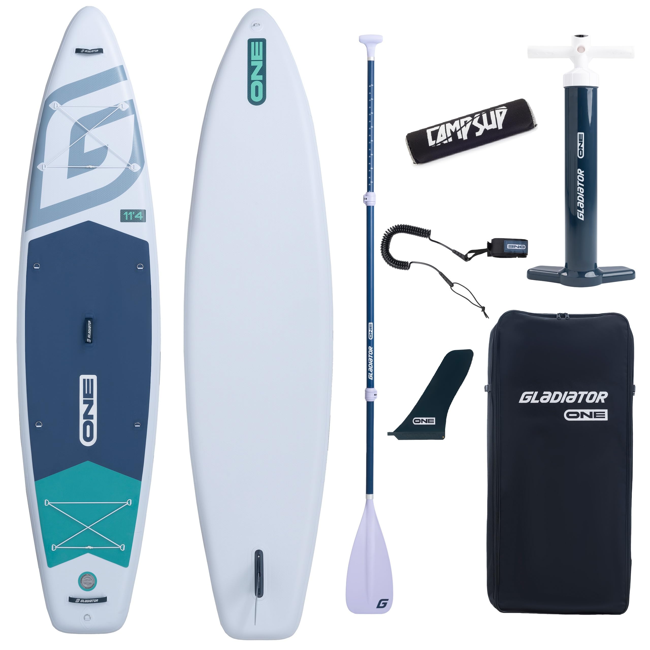 Gladiator One - Tavola da surf gonfiabile per principianti ed esperti, con accessori