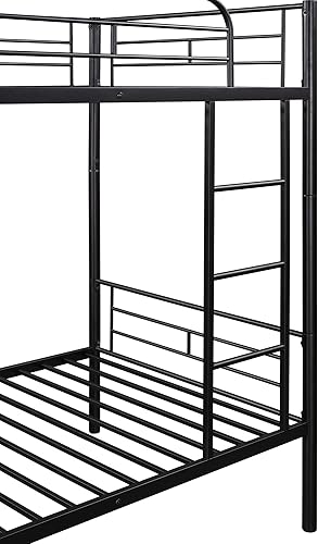 Miniatura 159 de Harper & Bright Designs Litera de metal completo sobre tamaño matrimonial para adultos, marco de cama de metal resistente con escalera y correas de