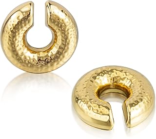 YeGieonr Clip Ohrringe Damen Gold ohne Ohrloch, Edelstahl Goldene Ohrringe Wasserfest & Hypoallergen, Runde Ohrclips Schmuck Geschenke für Frauen