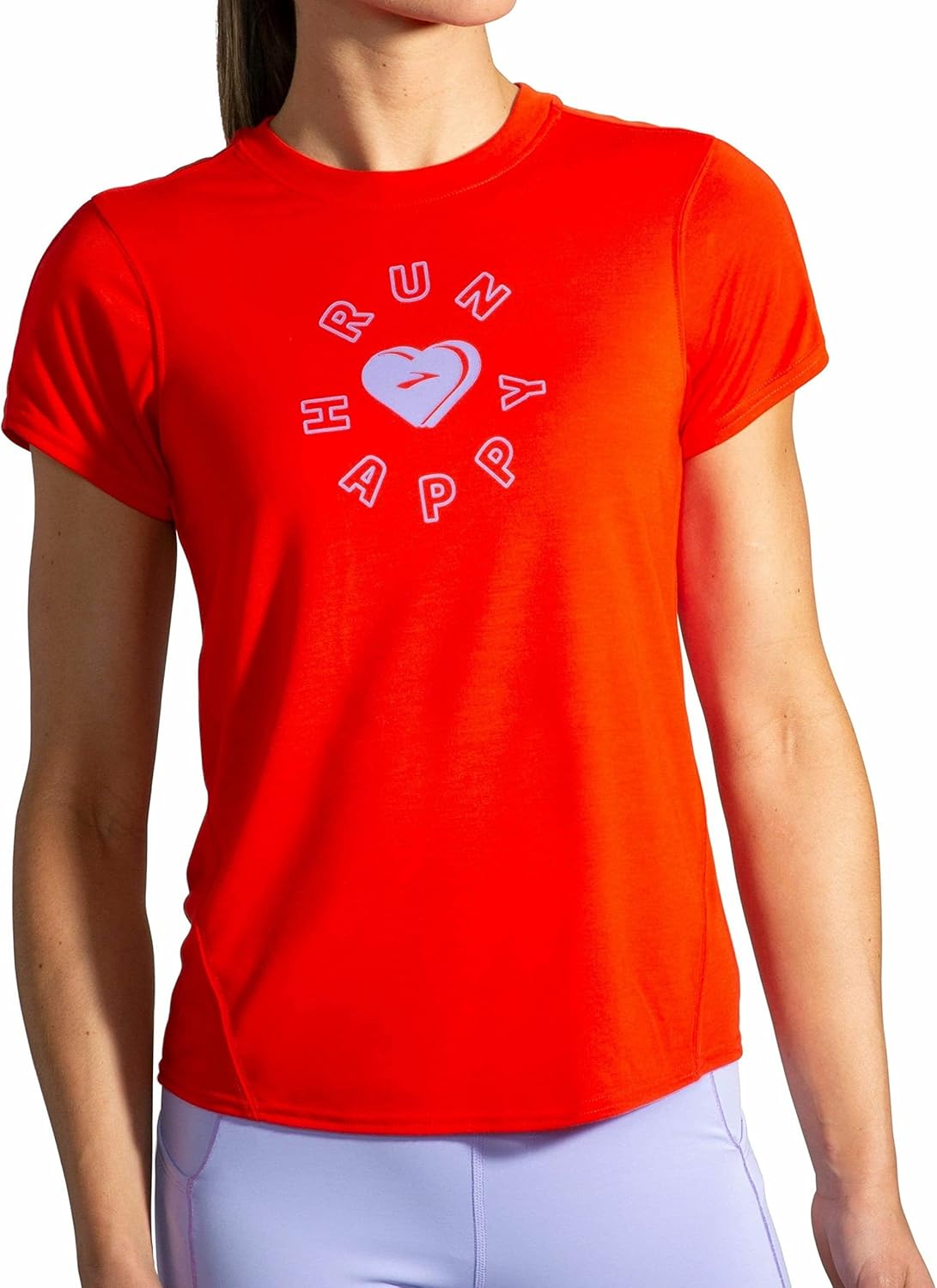 Brooks Distance Graphic Short Sleeve Jamberry/Love Run XS (US Women's 0-2)
