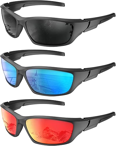 KALIYADI Gafas de sol polarizadas para hombre y hombre, gafas de sol para mujer gafas de sol con protección UV400 para ciclismo, pesca, correr