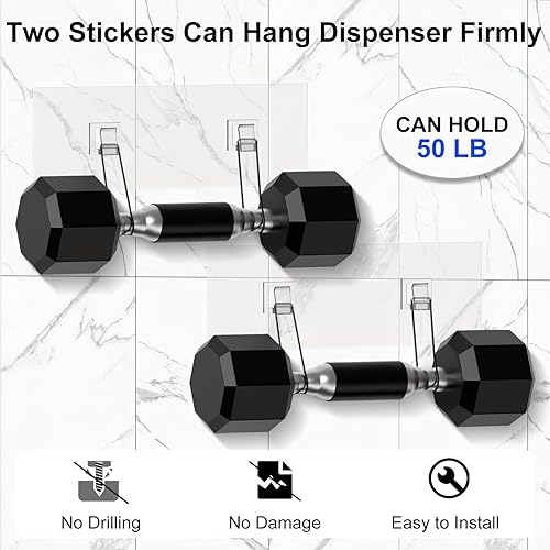 Miniatura 4 de BSSOYAMM Dispensador de juguetes de pared de acrílico, organizador de juguetes de pared autoadhesivo para niños, contenedor de almacenamiento