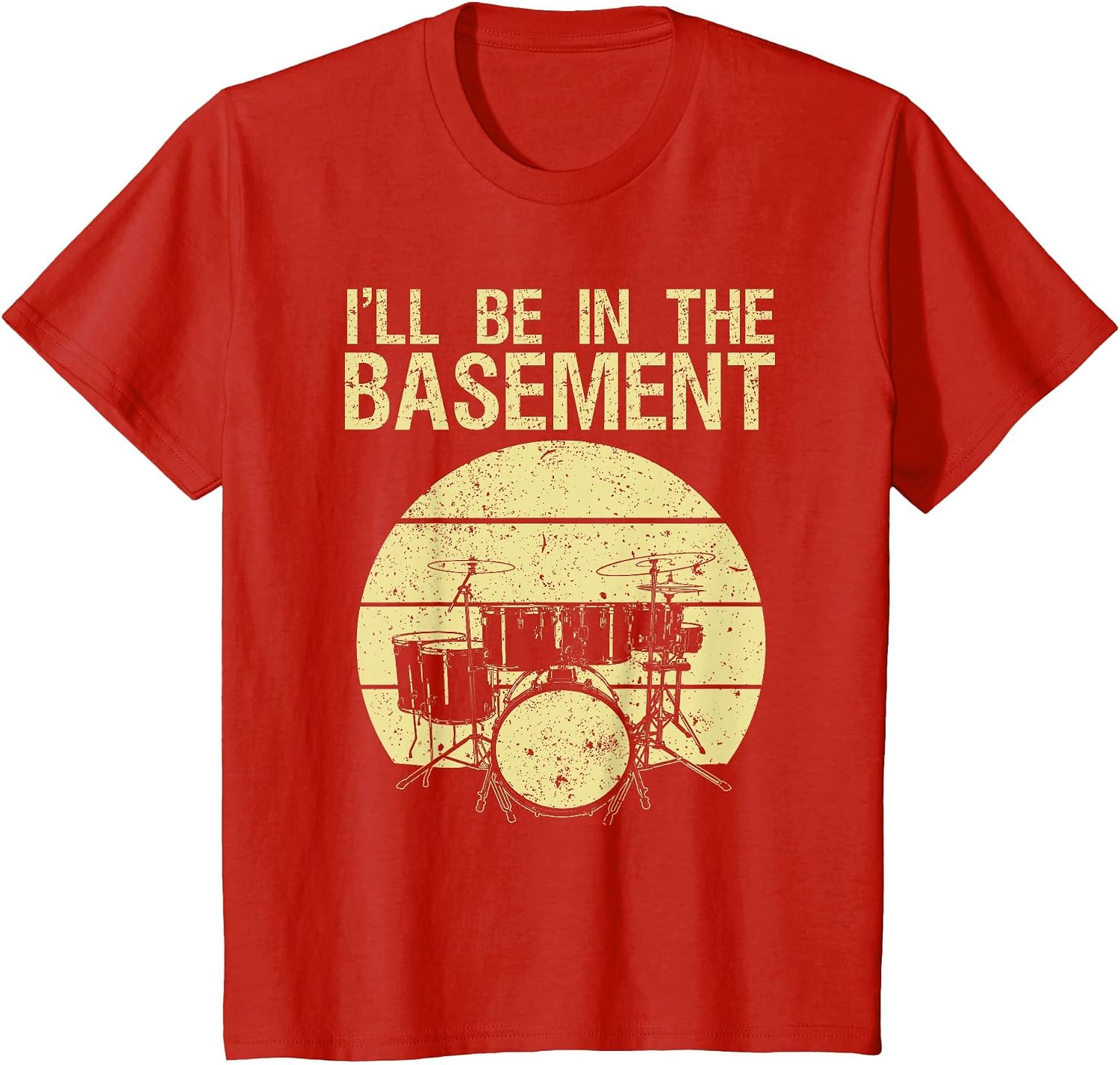 Funny Drummer Art Men Women Drumming Drum Set Music Lover T-Shirt