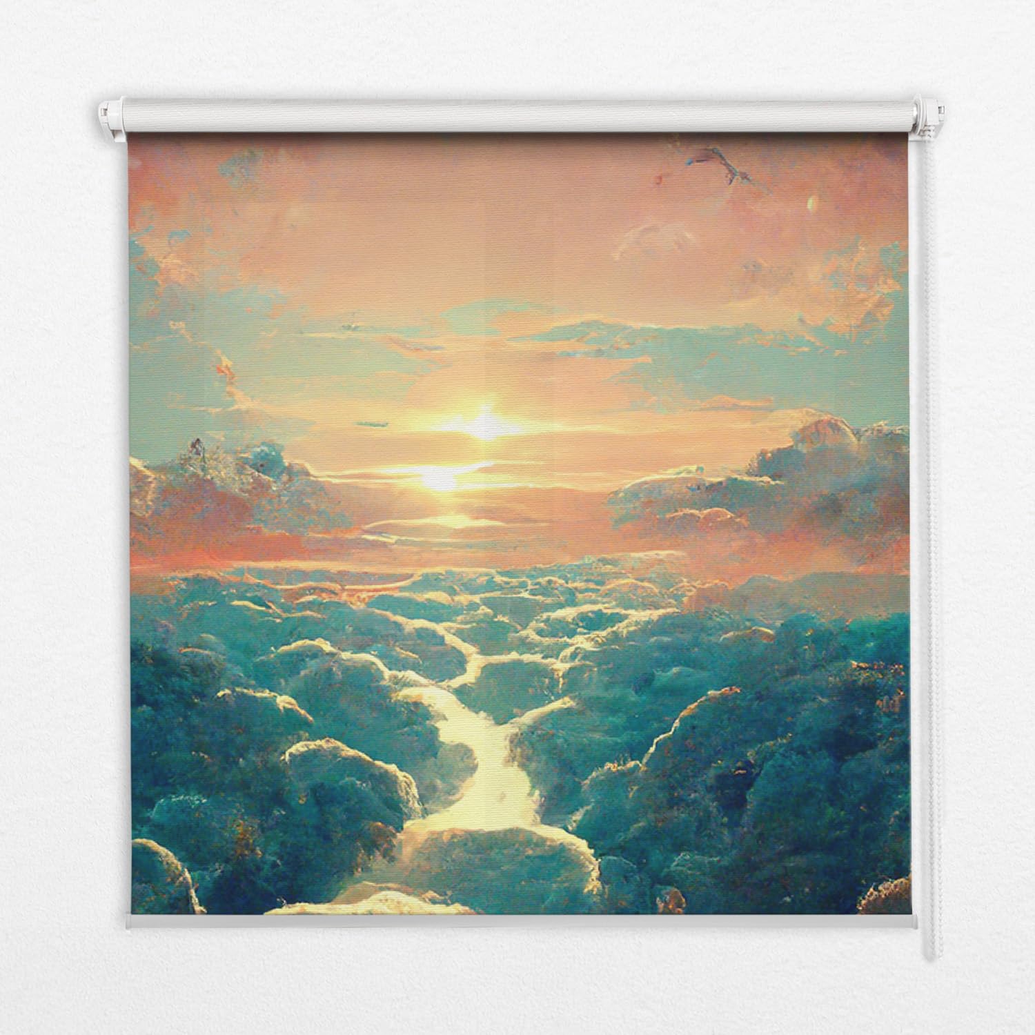 Store Enrouleur Occultante Tulup 60x180cm pour Ambiance Coucher de Soleil