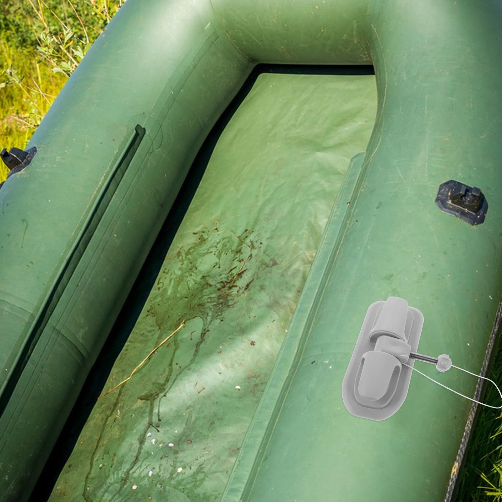 Toyvian Bootsruderhalter mit 10mm Bohrung aus Aluminiumlegierung und PVC