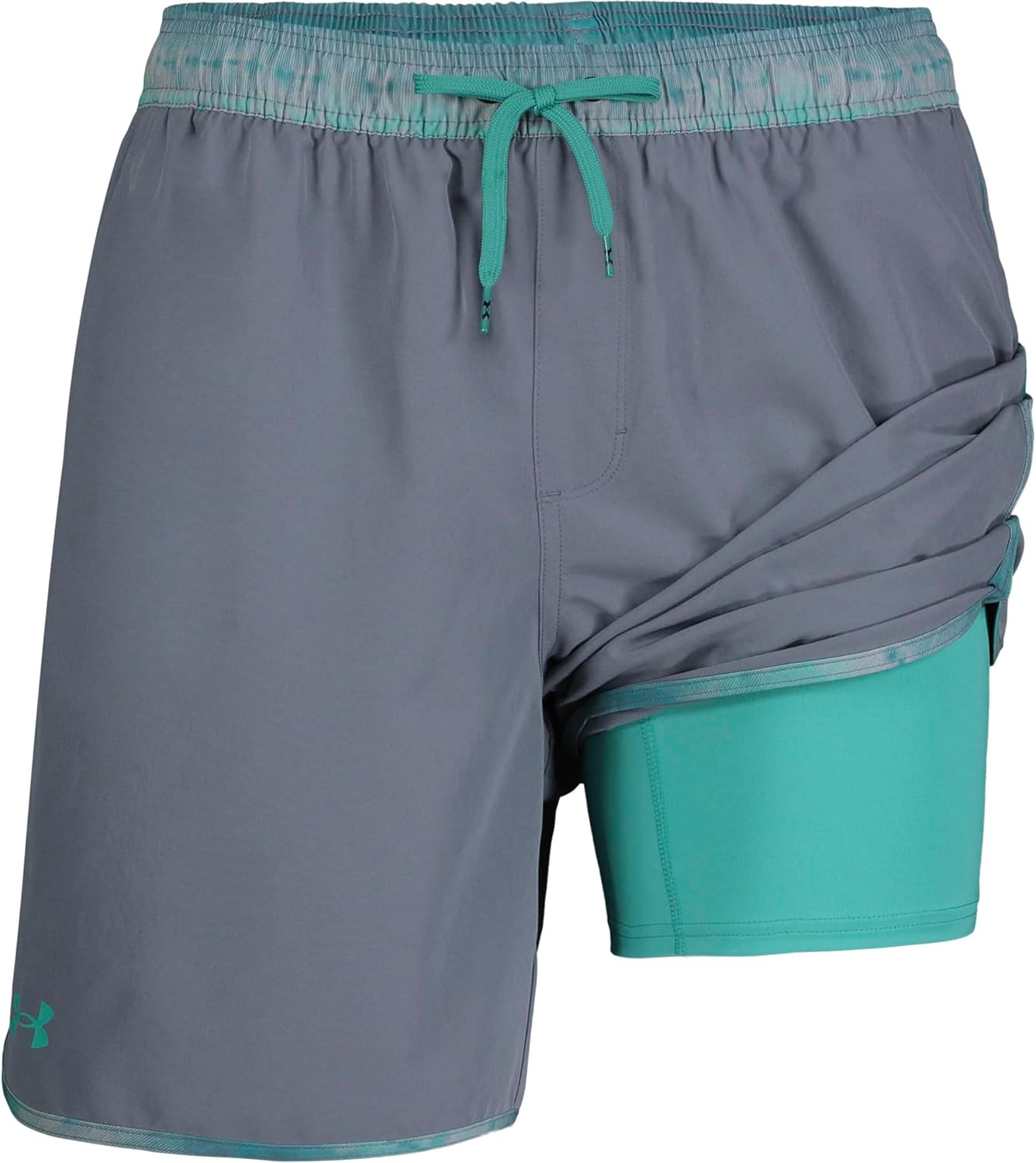 Under Armour Mens Compression Lined Volley Swim Trunks, UPF 50+ Sun Protection, Drawstring Closure & Elastic Waistband