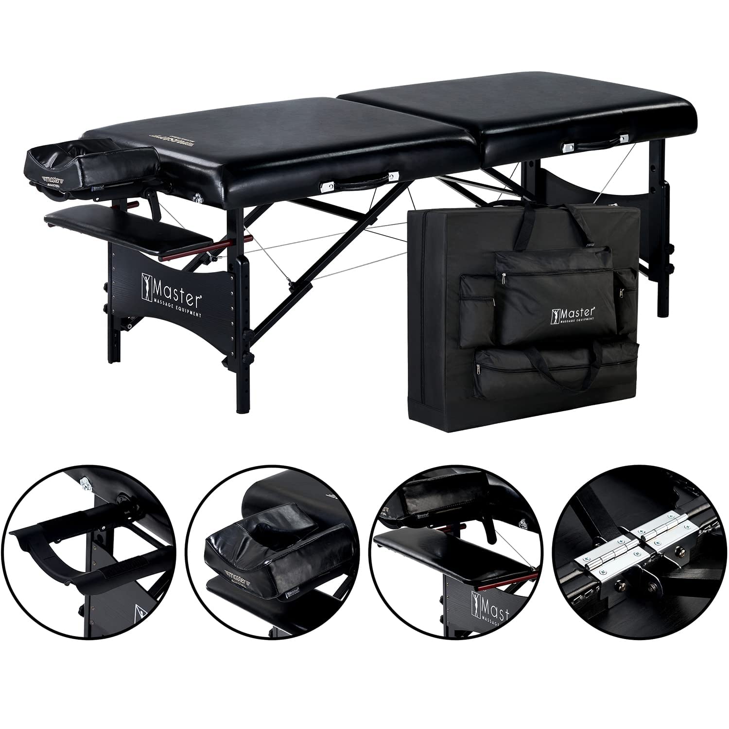 Master Massage Galaxy Mobil Massageliege Kosmetikliege Therapiebett Klappbar Holz Massagebank 76cm