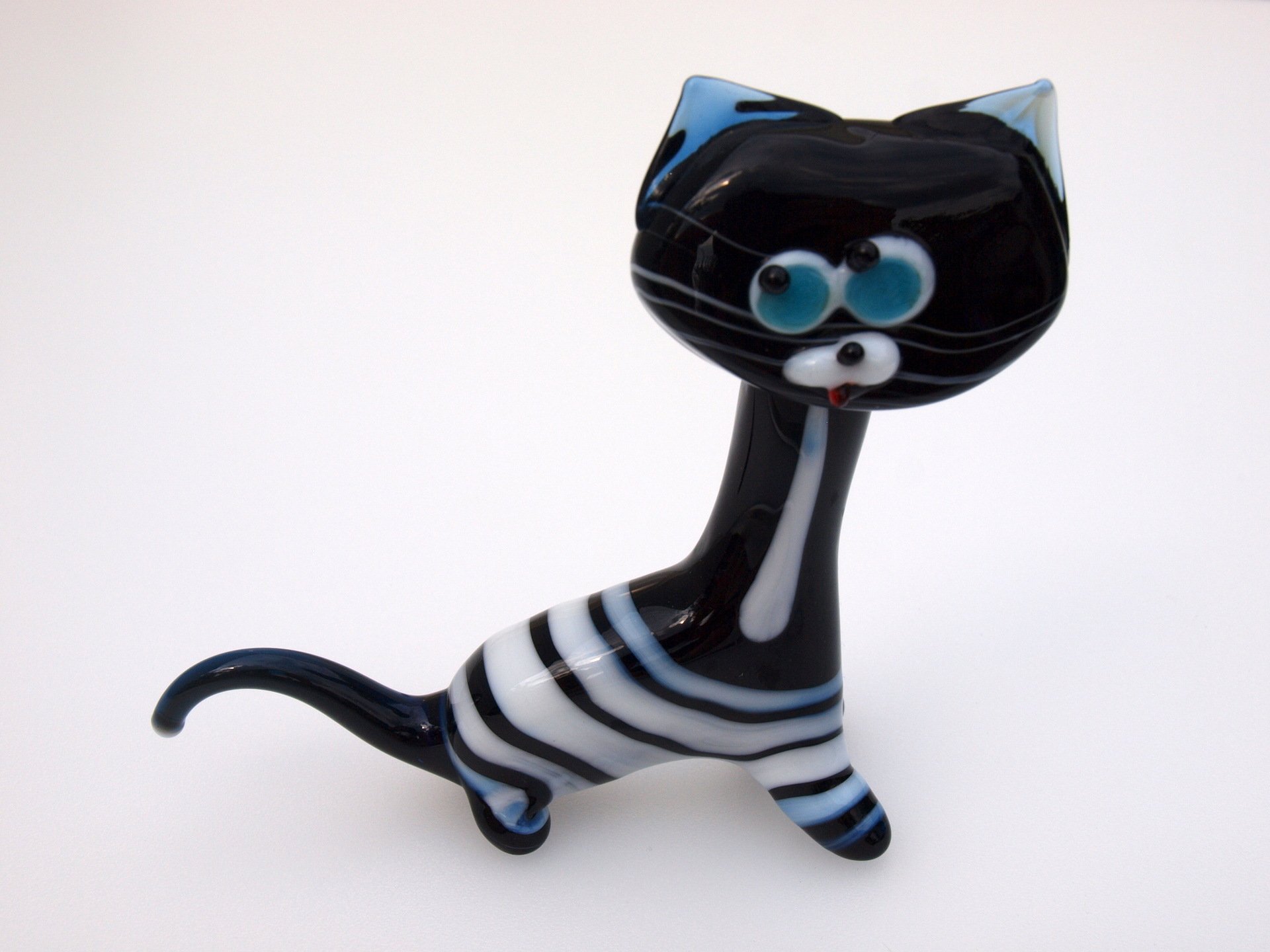 Black Cat, Glass Figurine from Glass Menagerie