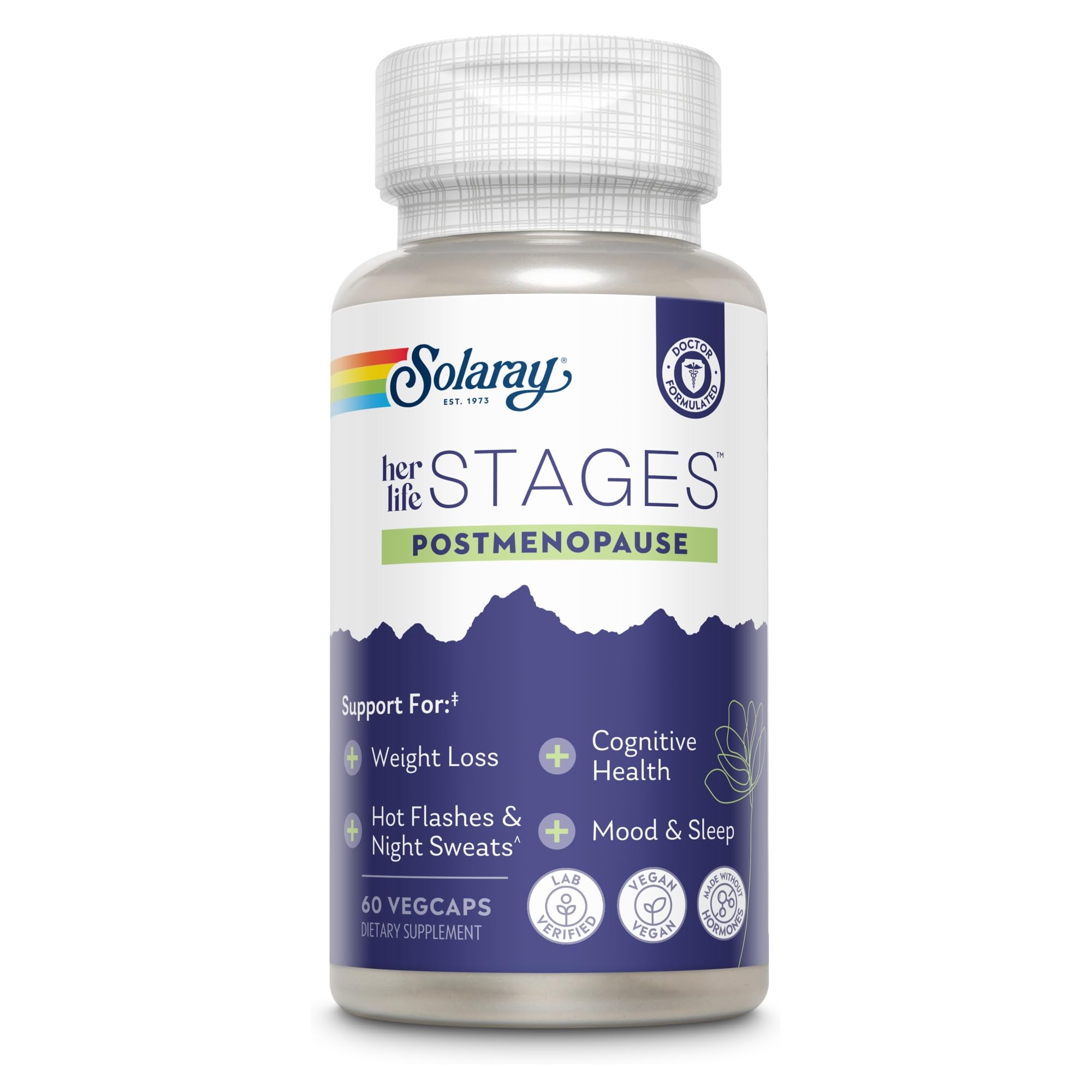 SOLARAY Postmenopause her Life Stages, 60 VegCaps
