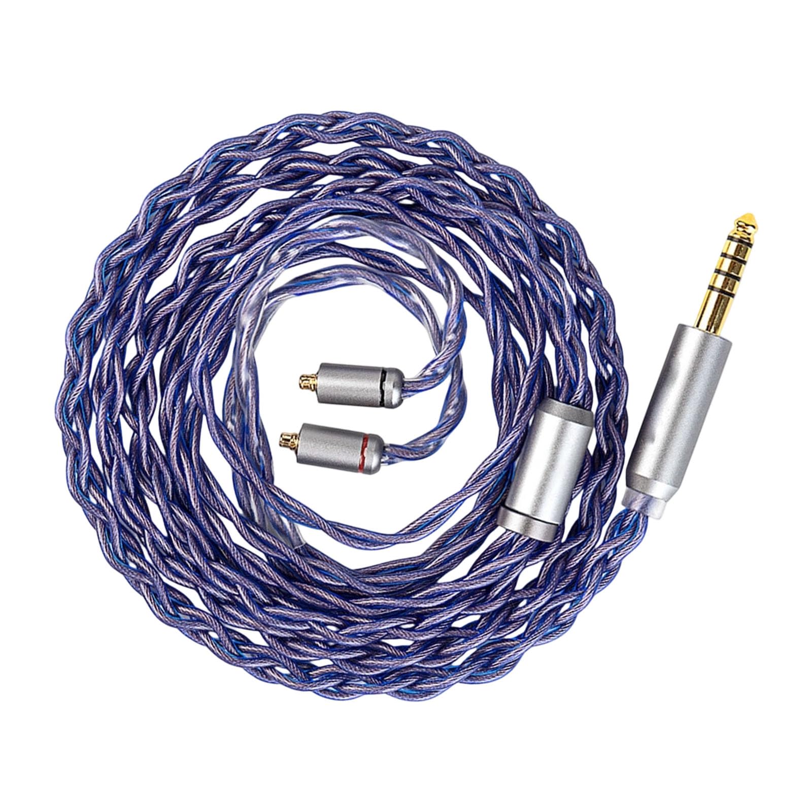 Premium 4-żyłowy kabel zastępczy do słuchawek OFC z wieloma złączami, kabel do słuchawek dla wzmocnionego, zrównoważonego przewodu słuchawkowego