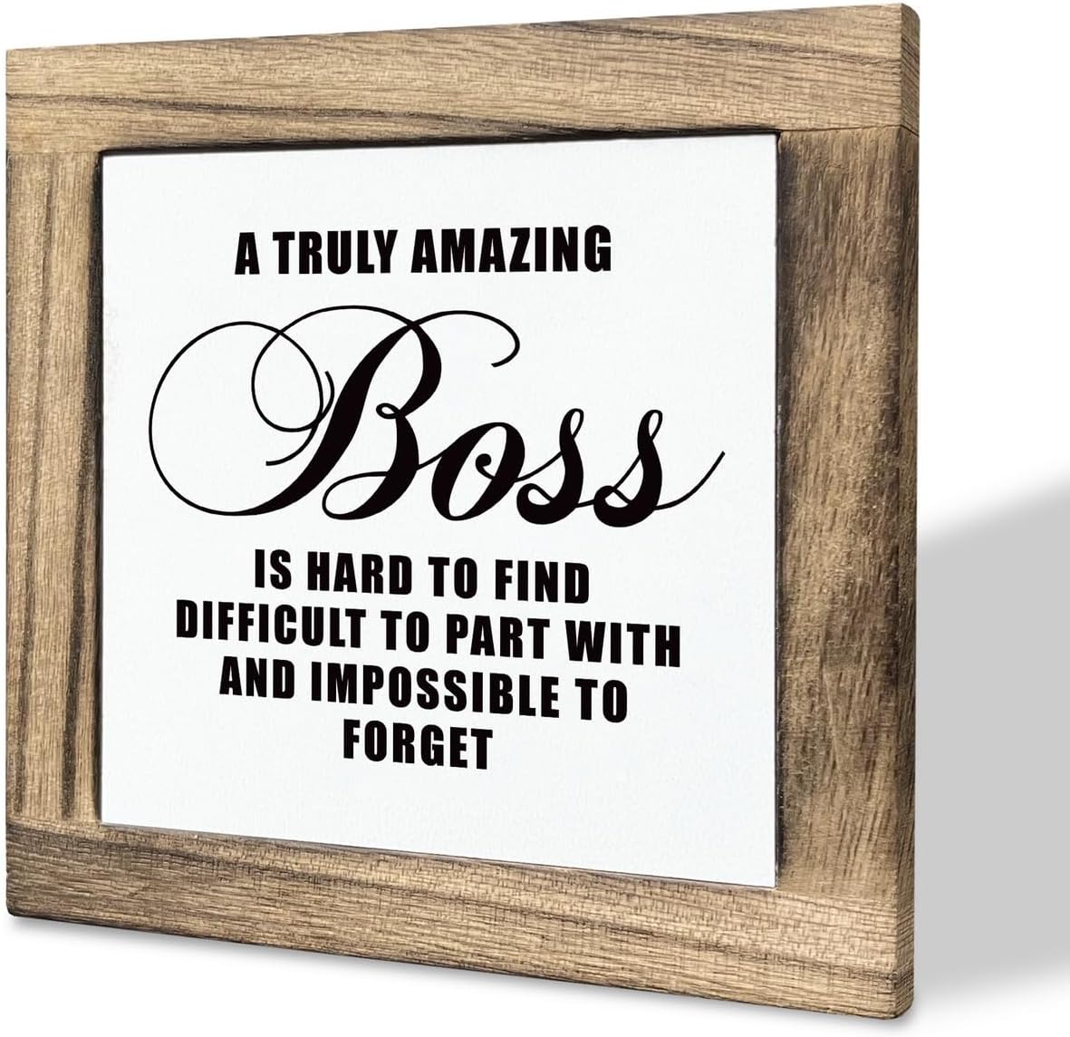 Desk Decor Gifts, Box Wood Plaques Desk Décor, Office Gift, Tabletop Decor Gifts for