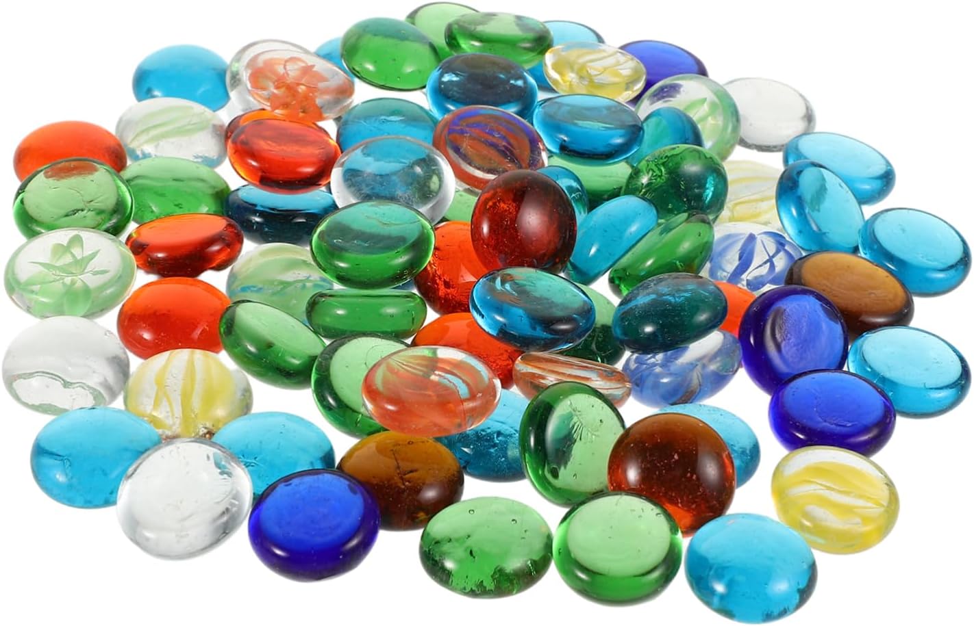 1kg Vase Filler Glass Beads Clear Decorative Pebbles for Centerpieces Home Decor and Garden Decoration Versatile Flat Stones for Flower Arrangements and Crafts