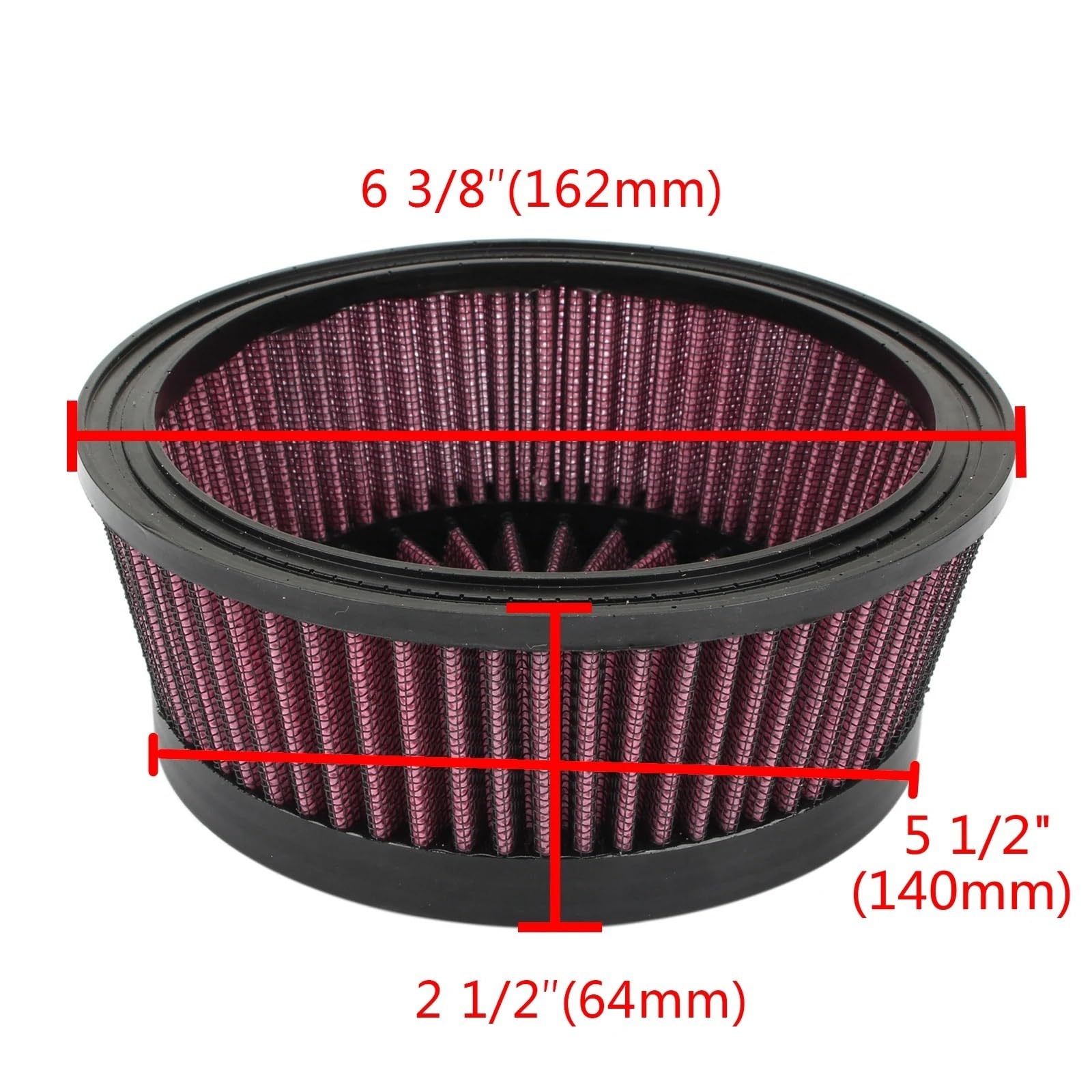 Filtro aria motocicletta Adatto per Harley Touring Road King Sportster XL 883 1200 Elemento filtrante di aspirazione del filtro dell'aria per moto(C Silver)