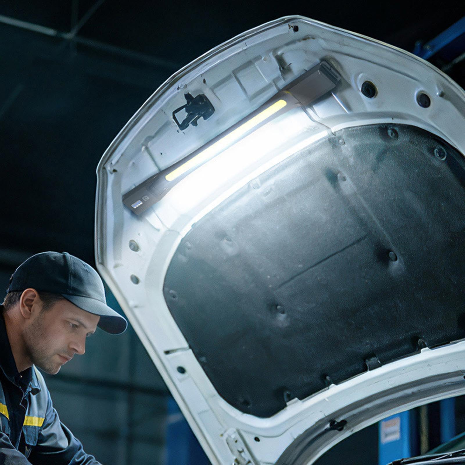Magnetyczna Lampa Robocza Akumulatorowe Oświetlenie LED | Lampa Pod Maskę Dla Mechanika Dla Techników Elektryków Warsztatów Samochodów Ciężarówek Przeglądu Silnika