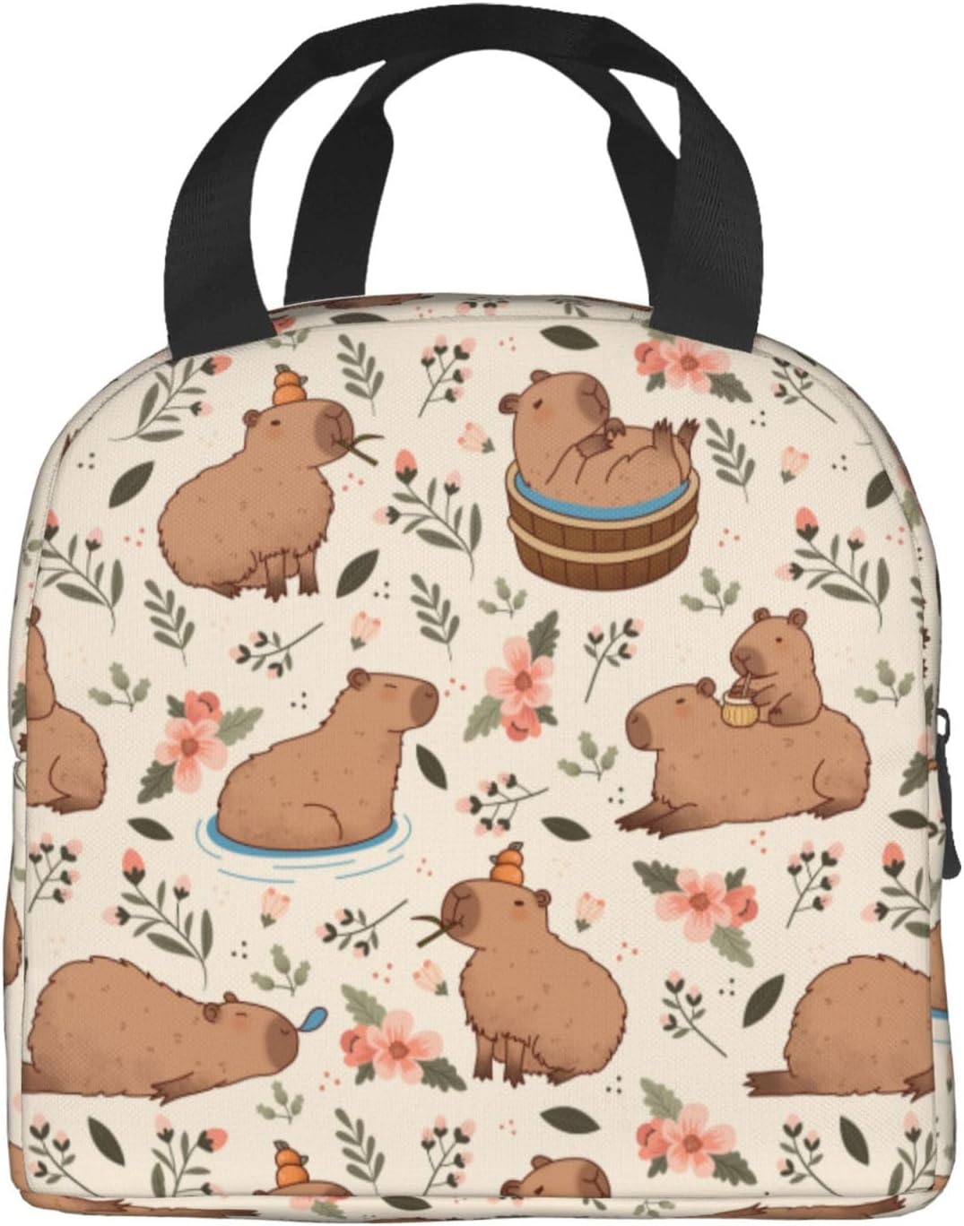 Capybaras Lunch Box Insulated Lunch Bags for Women Men Adults Cooler Tote Bag for Work Picnic Gifts - Image 8