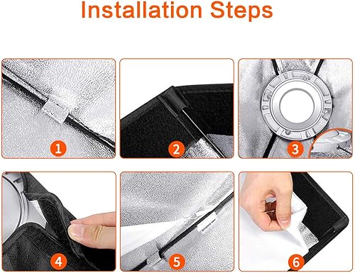 Miniatura 5 de Godox 13.8x 63inch14"x63" rejilla de panal soporte de Bowens para Speedlite de Flash de estudio