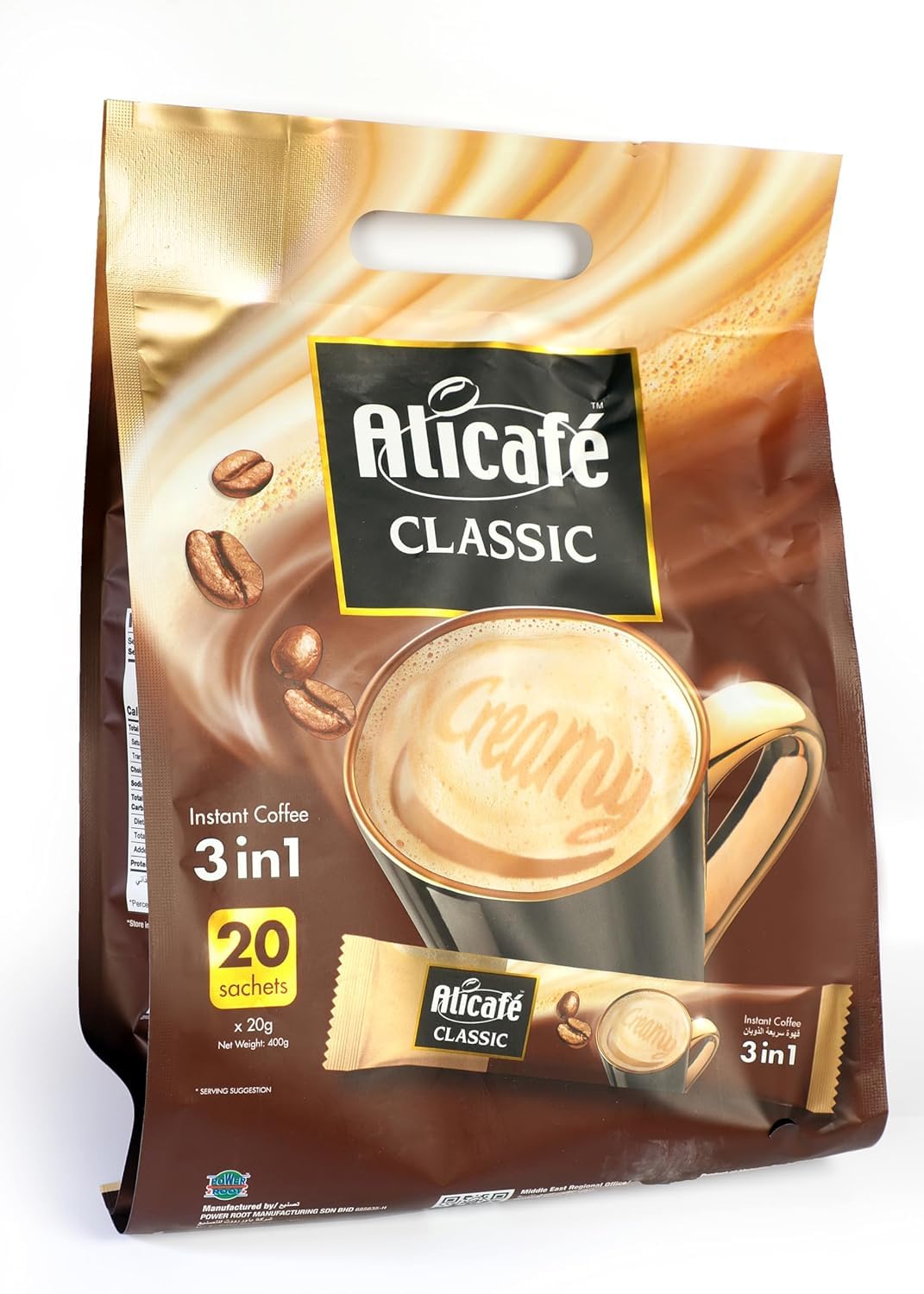 Alicafe Classic Instant Coffee 3 in 1 Ground Coffee Creamy Premix 20 Sachets 420gm-picture-23