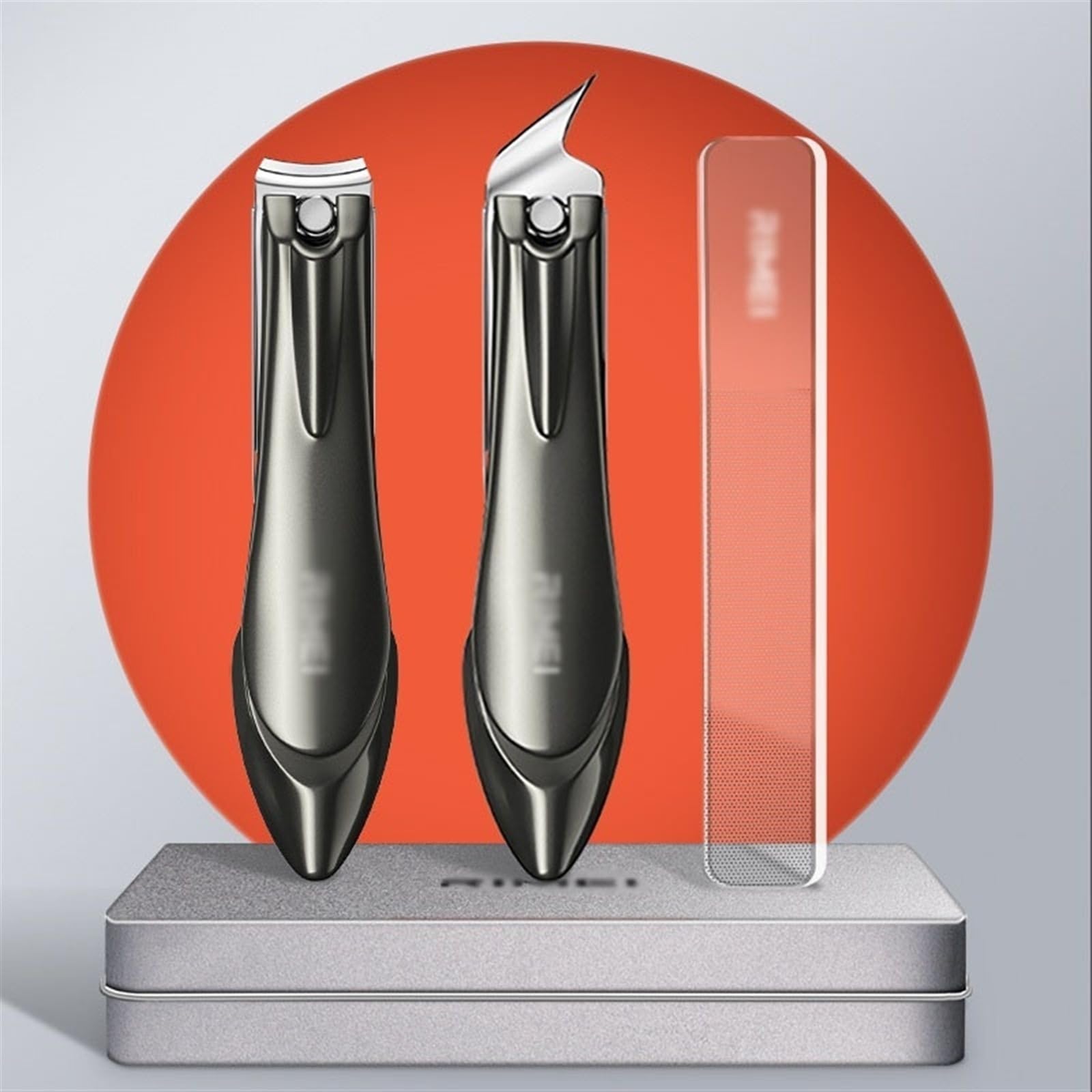 Nagelknipser-Set, Nagelknipser-Set, scharfer Finger- und Zehennagelknipser und schräger Nagelknipser, Nagelschneider-Set aus Edelstahl, persönliches Pediküre-Set mit Nagelfeile, Maniküre-Set