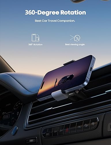 Vista 10 de Lamicall - Soporte para rejilla de ventilación de automóvil 1-negro