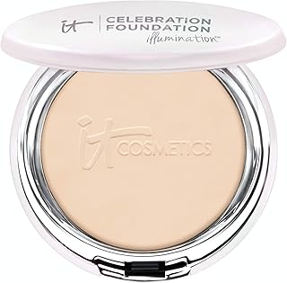 IT Cosmetics Celebration Foundation Illumination, Light (W) - Full-Coverage, Anti-Aging Powder Foundation - Blurs Pores, W...