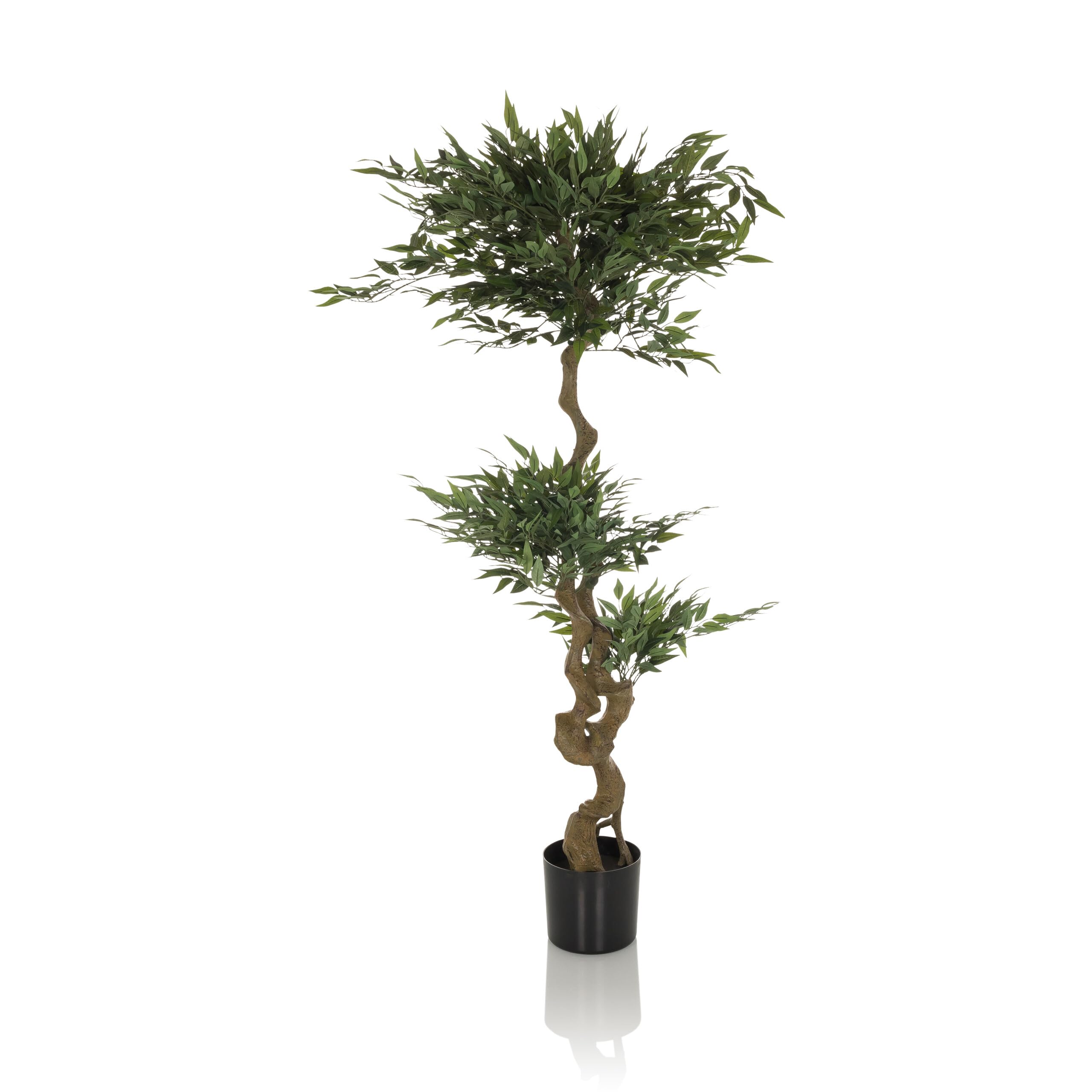 hjh OFFICE Planta Artificial Acacia Planta Artificial Decorativa 155 cm, Easy-Care Artificial Tree, Green 871054